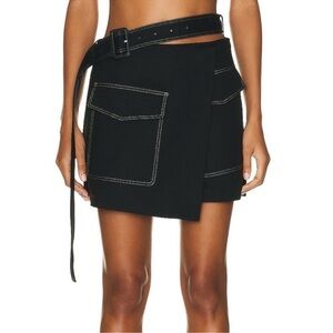 Helmut Lang Black Trench Skirt